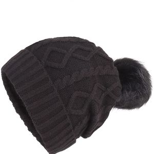 🔥 Women Knit Hat Winter Soft Warm Pom Beanie Fleece Lined Ski Skull Cap